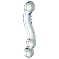 Glas 6 Inch Curved G-Spot Glass Dildo