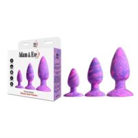 Adam Eve Groovy Booty Silicone Anal Plug Set